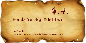 Horánszky Adelina névjegykártya